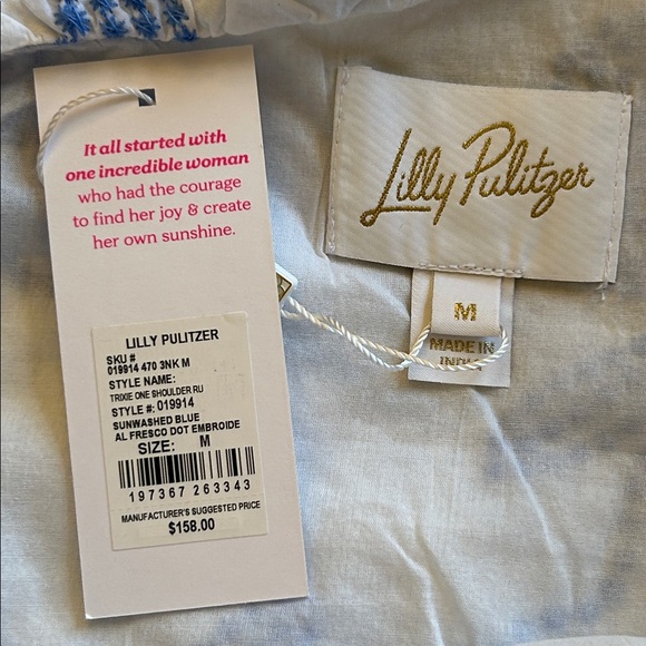 Lilly Pulitzer Trixie One Shoulder Top - Picture 10 of 10